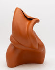 Modern Sculptural Terracotta Vase, England 1980s