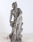 Limestone Garden Figure of Standing Neptune or Poseidon, Denmark circa 1930–50
