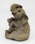 Composite Stone Elephant Garden Statue, England Late 20th C.
