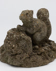 Reconstituted Stone Squirrel Garden Ornament, 20th Century