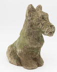 Composite Stone Scottie or Westie Dog, English Mid 20th C.