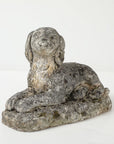 Reconstituted Stone Dog Spaniel Garden Ornament, England 20th Century