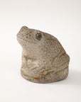 Reconstituted Stone Frog Garden Ornament, England 1960s