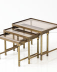 Maison Bagues Trio of Nesting Tables, France Mid 20th Century