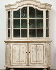 Early 19th century Swedish Vitrine White Painted Pine