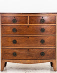 English Bowfront Chest of Drawers, Late 19th Century