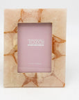 Genuine Pink Quartz/Glass 5” x 7" photo frame by Tozai Home, 2015
