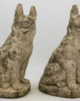 Pair of Concrete Shepherd Dogs, English mid 20th Century