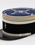 Vintage French Military Academy Officers Hat, Mid Century