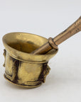 Antique Vintage Brass Mortar and Pestle