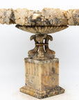 Carved Marble Shaped Neoclassical Urn, Italy 19th Century