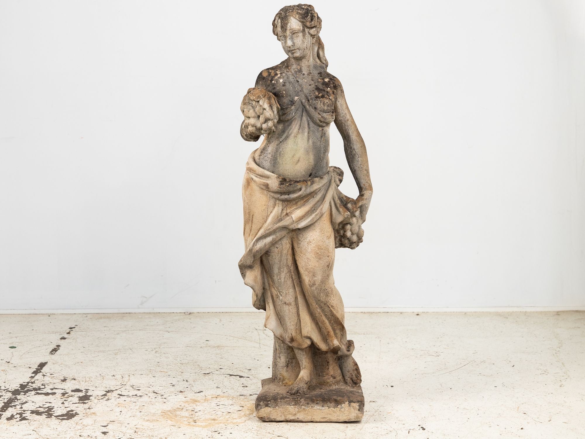 Large Autumn Goddess of the Four Seasons Garden Figure, Italy, Late 20th C.