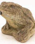 Reconstituted Stone Frog Fountain Garden Ornament, 20th Century