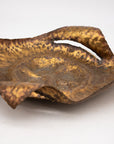 Burnished Metal Brutalist Inspired Tray, Late 20th Century