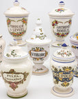 Set of Seven early 20th Century French Provence Apothecary Jars