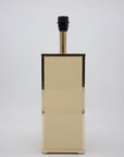 Ivory Colored Glass Table Lamp, 20th century