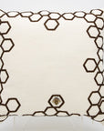 Aandaz Bee Honeycomb Linen 20x20 pillow