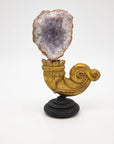 Reclaimed gilt fragment with pale amethyst