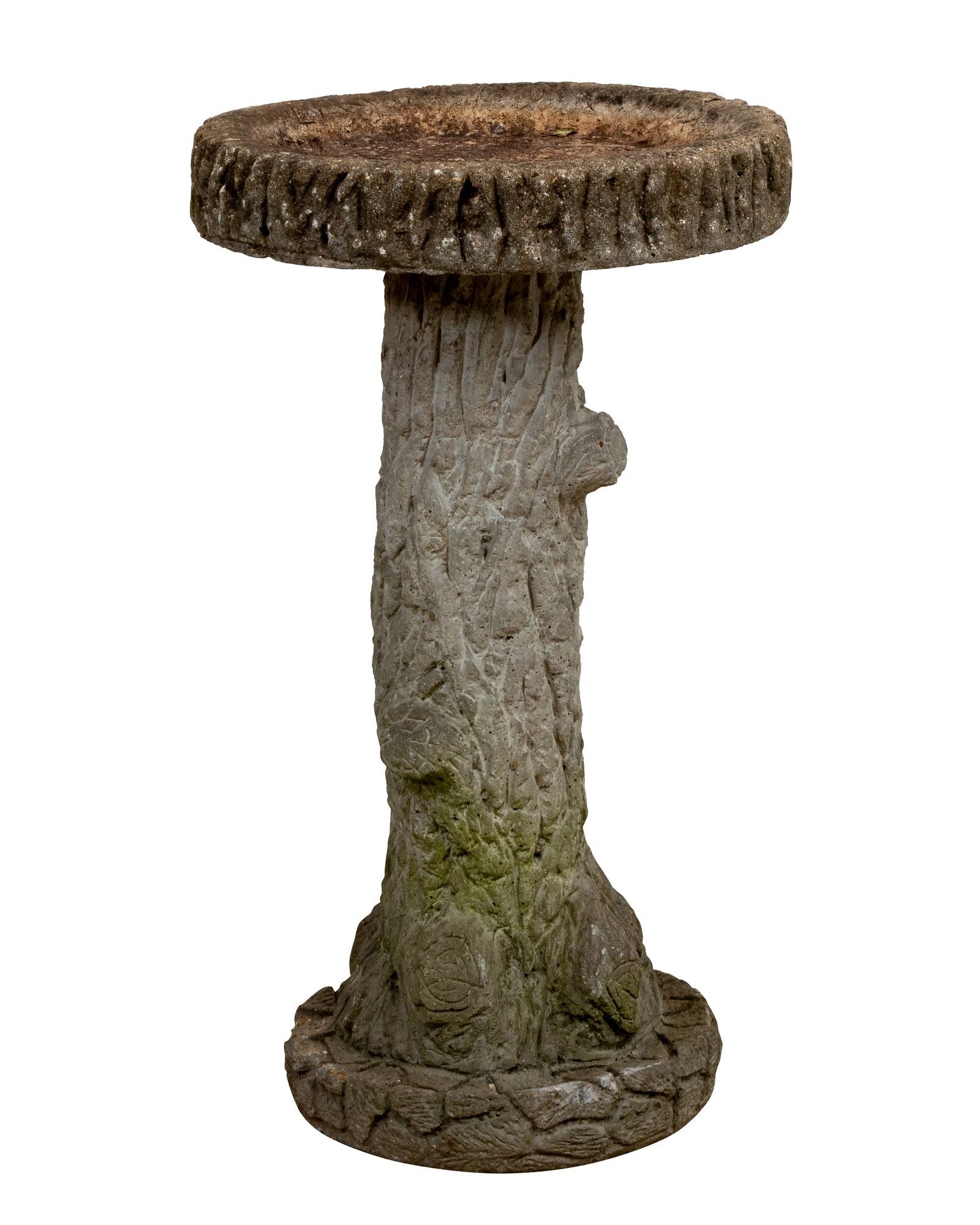 Faux Bois Bird Bath
