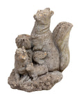 Squirrel Family Garden Ornament