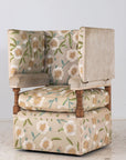 Upholstered Knowle Style Armchair, England Early 20th C.