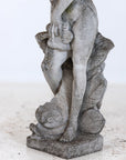 Limestone Garden Figure of Standing Neptune or Poseidon, Denmark circa 1930–50