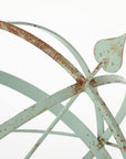 Celadon Painted English Mid-20th Century Iron Armillary