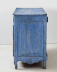 Blue Painted French Buffet, Mid 19th C.