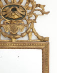 Mirror with lovebird crown