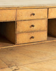 French Painted Secretary Desk with Fallfront, Mid 19th century
