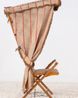 Vintage French Beach Chair with Canopy, Mid 20th C.