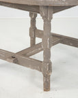Early 20th Century Painted Gray Low Table