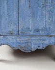 Blue Painted French Buffet, Mid 19th C.
