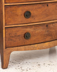 English Bowfront Chest of Drawers, Late 19th Century