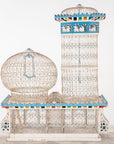 Polychrome Wire Birdcage, French 20th-Century