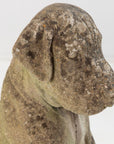 Pair of Composite Stone Boxer Dog Garden Statues, England 1960s