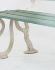 Iron Serpent and Twig Garden Bench, English Mid 20th C.