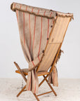 Vintage French Beach Chair with Canopy, Mid 20th C.