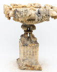 Carved Marble Shaped Neoclassical Urn, Italy 19th Century