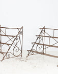 Scrollwork Four Tier Iron Plant Stand or Etagere, England Mid 20th Century