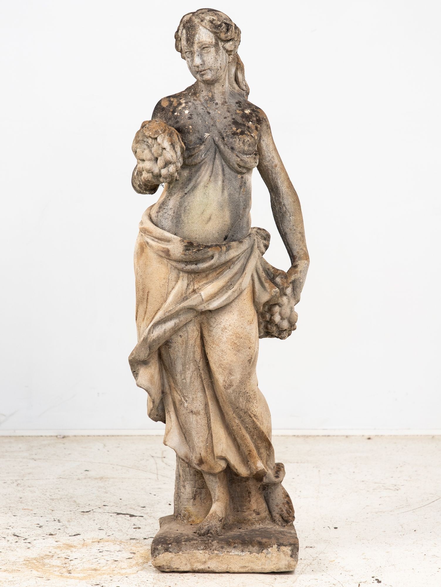 Large Autumn Goddess of the Four Seasons Garden Figure, Italy, Late 20th C.