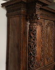 Monumental 18th Century Baroque Italian Walnut Armoire