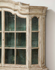 Early 19th century Swedish Vitrine White Painted Pine