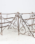 Scrollwork Four Tier Iron Plant Stand or Etagere, England Mid 20th Century