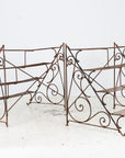 Scrollwork Four Tier Iron Plant Stand or Etagere, England Mid 20th Century
