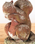 Reconstituted Stone Squirrel Garden Ornament, England 20th Century