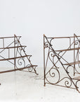 Scrollwork Four Tier Iron Plant Stand or Etagere, England Mid 20th Century