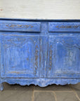 Blue Painted French Buffet, Mid 19th C.