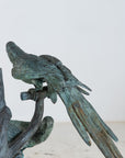 Bronze Sculpture of Three Parrots, Italy Mid 20th C.