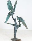 Bronze Sculpture of Three Parrots, Italy Mid 20th C.